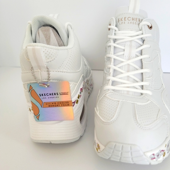 Skechers Street Uno Hi Her Friends White - Picture 6 of 8
